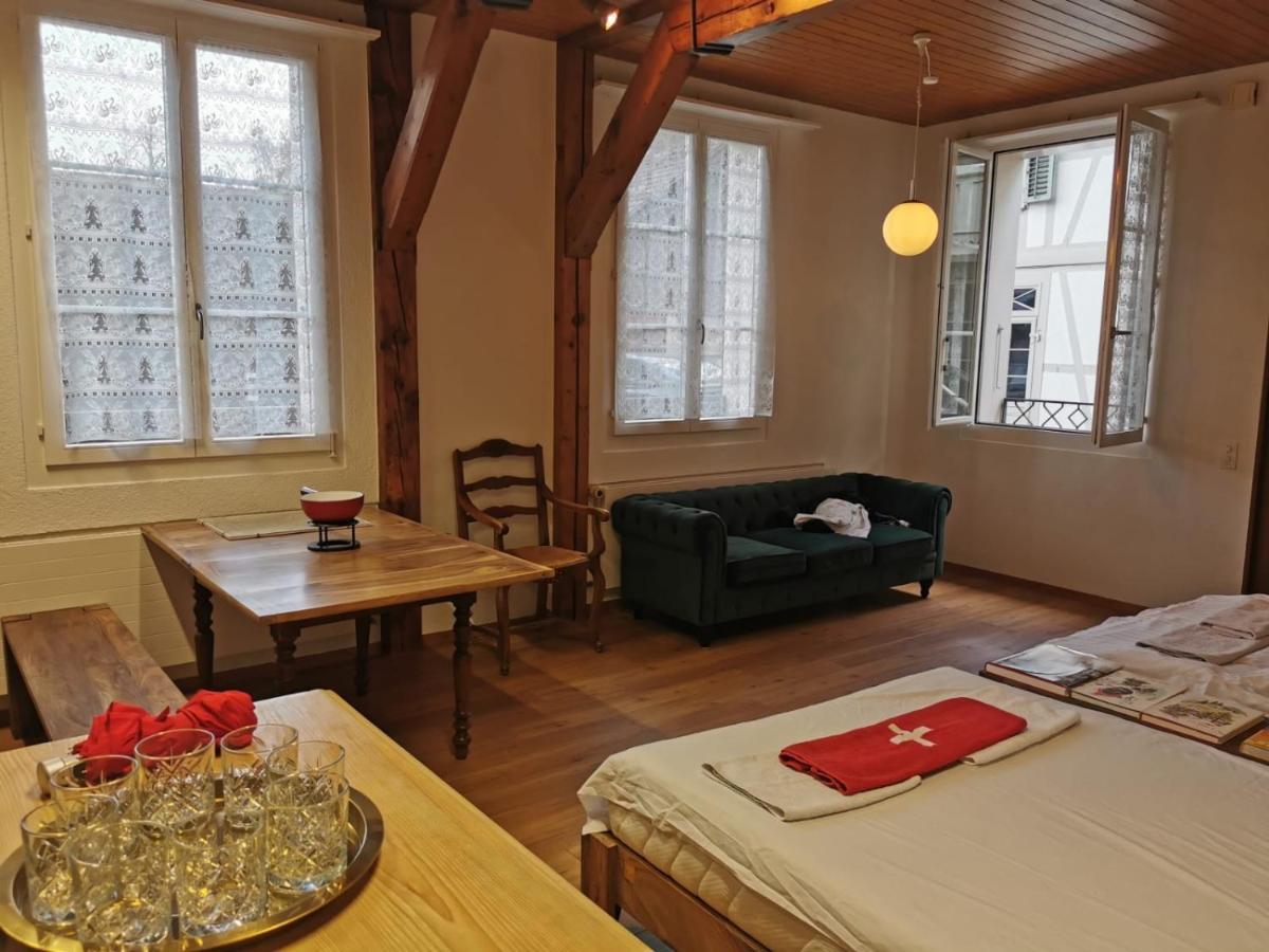 Simple Studio 36M2 In The Center Of Burgdorf Private Parking Small Bathroom Exteriör bild
